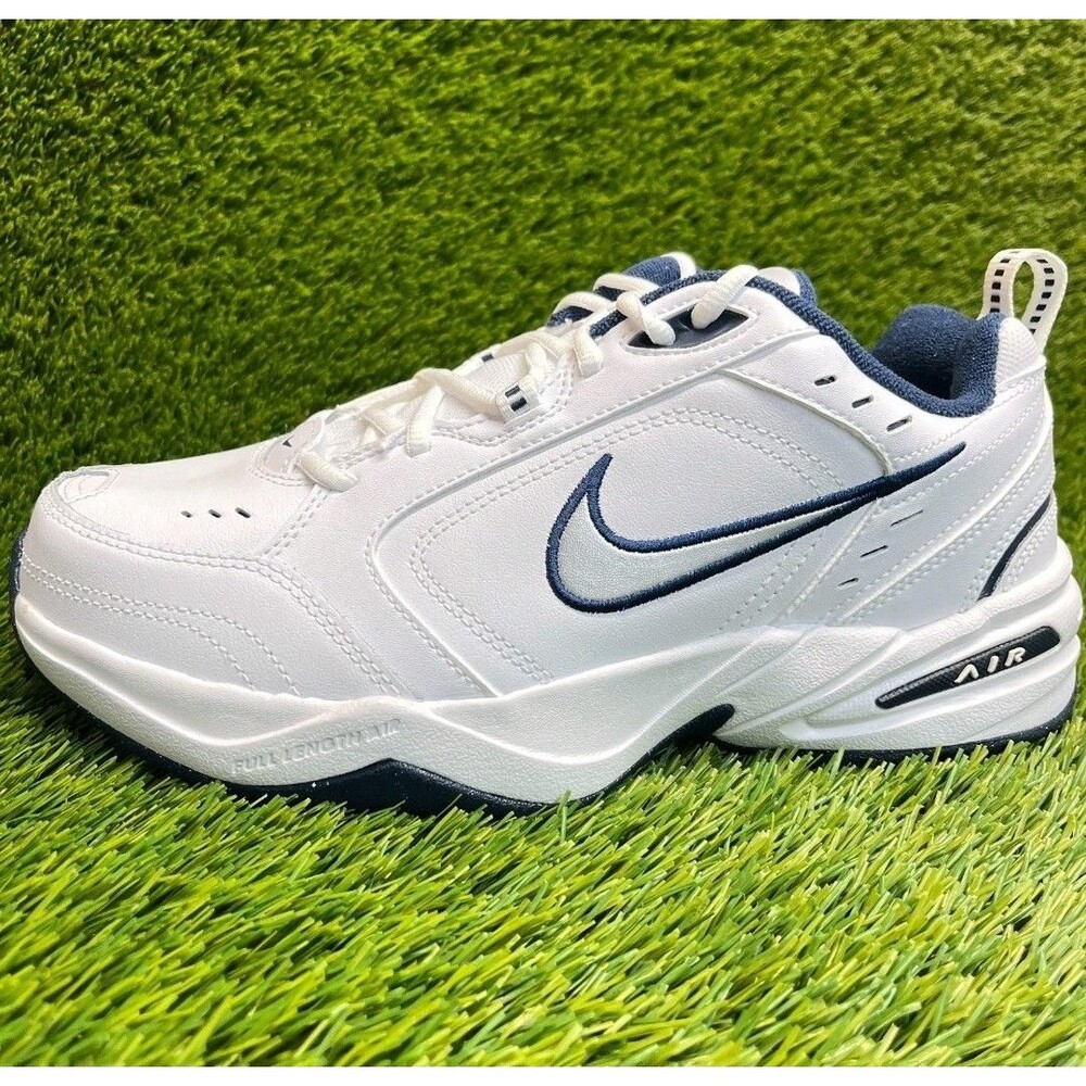 Size 9.5 Men's Nike Air Monarch IV Wide White Sneakers Shoes
